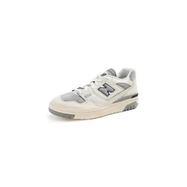 Imagem de New Balance Tênis masculino BB550, Branco, cinza, 40
