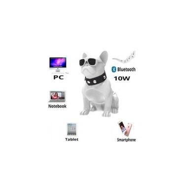 Imagem de Alto-falante Bluetooth sem fio para cães Bulldog White - Lightbek Offi