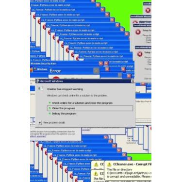Imagem de Funny Windows XP ERROR notebook: 75 pages, 6 x 9 Inches