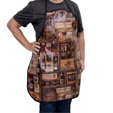 Imagem de Avental de Cozinha Lavanderia Impermeável Tamanho Grande GG - BemPrat,