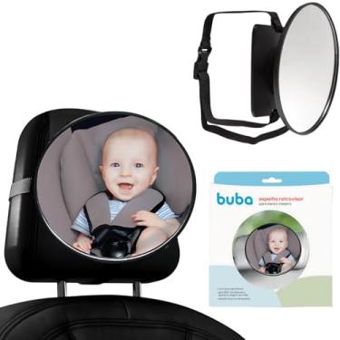 Imagem de Retrovisor De Bebê Conforto Espelho Banco Traseiro Para Carro Redondo Buba