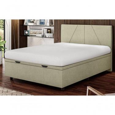 Imagem de Base Cama Box Baú Casal Veludo Skybox Bege