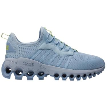 Imagem de K-Swiss Tênis feminino sem cadarço Tubes, Água gelada/azul eterno/verde paraíso, 35