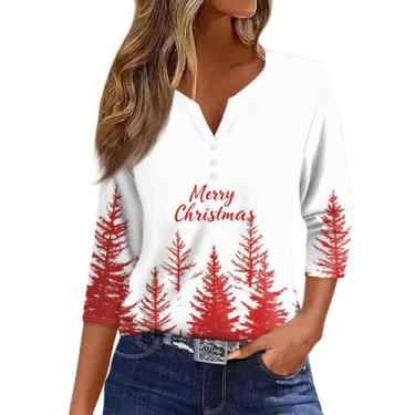 Imagem de Suéter de Natal feio COTECRAM com estampa de floco de neve feminino pr