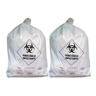 Imagem de Kit 2 Sacos Lixo Hospitalar Infectante 15L C/100 Embalac