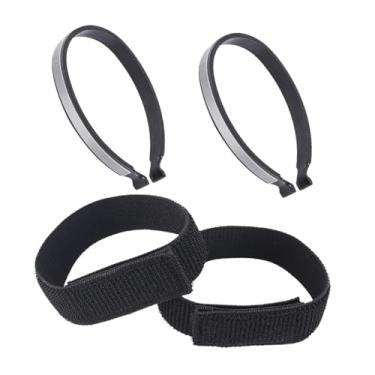 Imagem de Vaveren 2x Presilhas para Calças de Ciclismo, Presilhas para Calças, para Punhos de Calças, Elásticas para Tornozelo de Bicicleta para Pesca ao Ar Livre, Prata