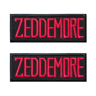 Imagem de KLORIZ 2 peças de crachá ZEDDEMORE bordado ferro no remendo cosplay filme aplique acessórios de roupas crachá