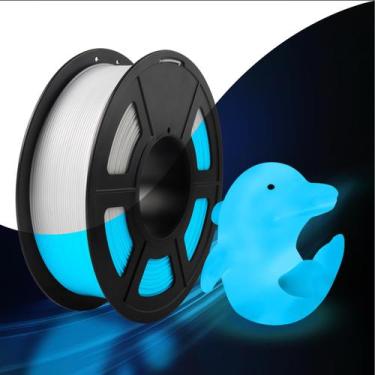 Imagem de Filamento para impressora 3D SUNLU Glow in The Dark PLA 1,75 mm 1 kg