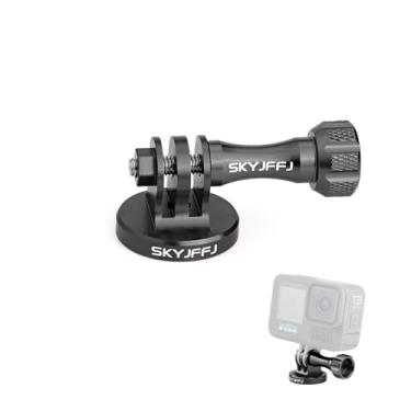 Imagem de Adaptador de Tripé de Alumínio-Tripé - Adaptador de Parafuso para Montagem de Monopé com Parafuso de Alumínio CNC Compatível com Câmera de Ação GoPro Hero 8 Tripé Hero 8/7/6/5 DJI OSMO Akaso Geekpro, Preto, BLACK