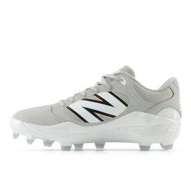 Imagem de New Balance Tênis de beisebol masculino Fresh Foam 3000 V7 moldado, Raincloud/Branco, 10 Wide