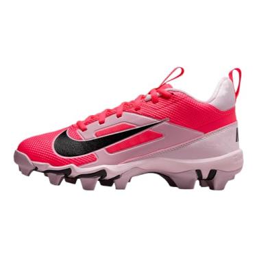 Imagem de Nike Chuteira de futebol infantil Alpha Menace 4 Shark (HJ4571-600, Racer rosa/espuma rosa/cinza escuro/cinza escuro), Racer rosa/espuma rosa/cinza fumê escuro/cinza escuro fumê, 11 Big Kid