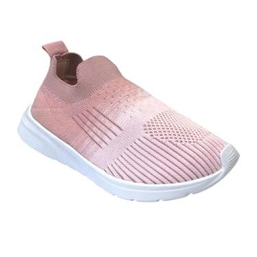 Imagem de Mini Sua Cia, Tênis Infantil Mini Sua Cia Tricô Rosa 7064.00678T Tamanho:26;Cor:Rosa