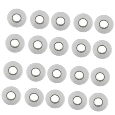 Imagem de barenx 20 peças de fita de amarrar à mão para plantas de jardim para máquinas de encadernação de galhos 3 cores - branco