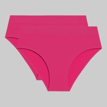 Imagem de Kit 2 Calcinhas Básica Clássica Loba Lupo 40300, Rosa pink, M