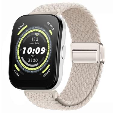Imagem de LeyuBand Pulseiras magnéticas de nylon de 22 mm para relógio Amazfit Bip 5/Bip 6/GTR 4 feminino e masculino