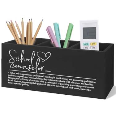 Imagem de Yhtrg Porta-lápis de madeira para mesa 347