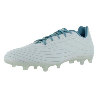 Imagem de adidas Chuteiras infantis Copa Pure.3 Firm Ground Soccer, Branco/Branco/Preblu, 10.5