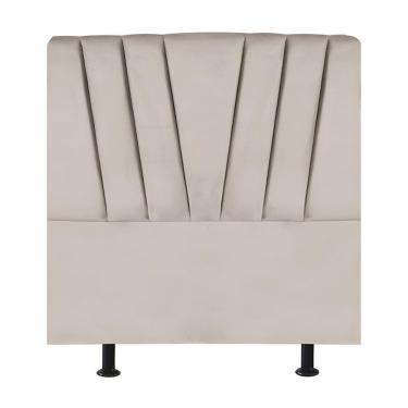 Imagem de Cabeceira Estofada De Cama Casal Box 140 Cm Louise Linho Bege