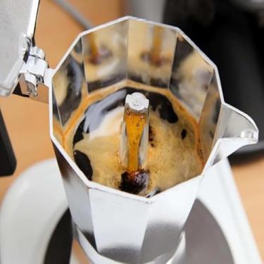 Imagem de Cafeteira Italiana de Alumínio Café Expresso 6 Xícaras Cafeteira Italiana Express Aço