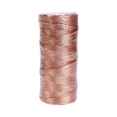 Imagem de Cordão De Macramê Dourado E Prateado 1.5mm 100M, Fio Para Artesanato D