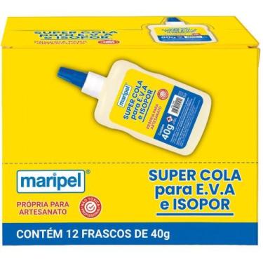 Imagem de Cola para Isopor Maripel Isopor 40G CX com 12