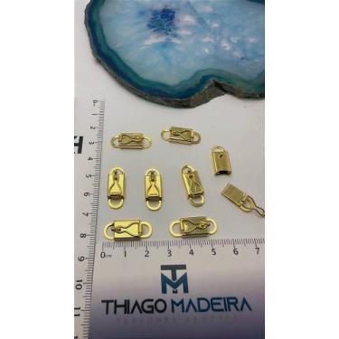 Imagem de Fecho Gaveta Banhado a Ouro 18K Grande - 01 Unidade - no-brand