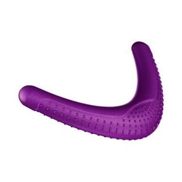 Imagem de Mordedor Boomerangue Stark Pet, Tamanho Grande, Brinquedo para Cães de Médio a Grande Porte, em Borracha Resistente Atóxica, Cor Roxo Neon