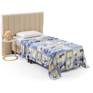 Imagem de Cobertor Manta Solteiro Infantil Flanel Microfibra Toque Extra Macio S