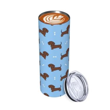 Imagem de Xinvast Dachshund Presentes para mulheres 590 ml, copo para cães, aço inoxidável, isolado a vácuo, caneca de café, garrafa de água para viagens, casa, escritório, amantes de gatos