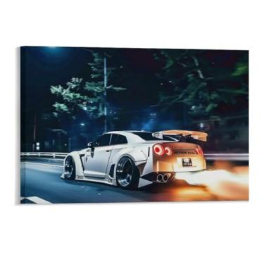 Imagem de HouLaiZhe Carro esportivo japonês Spitfire R35 Jdm pôsteres tela estética decoração de quarto pintura de parede impressões de sala de galeria decoração de parede para quarto sala de estar escritório