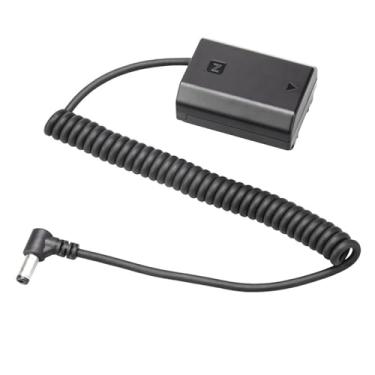 Imagem de Adaptador de cabo de alimentação de bateria falsa NP-FZ100 para acessórios de câmeras Sony A6600 A7 ZV-E1