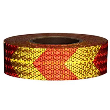 Imagem de LUGU Seta Aviso de Segurança conspicuidade Fita Adesiva Faixa Adesivo para Automóveis Motocicleta Carro-Styling