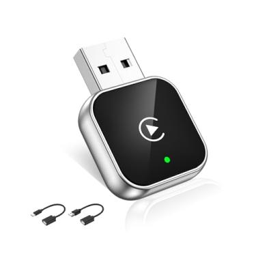 Imagem de Adaptador CarPlay sem fio para iPhone com fio Carplay para sem fio, design mini USB para carros, conexão automática 5.4 WIFI Plug & Play para carros 2016+