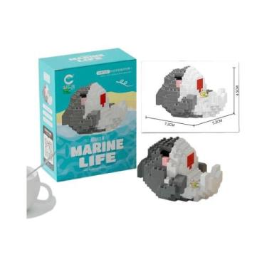 Imagem de Blocos De Montar DIY 3D Para Crianças, Mini Modelo De Tubarão, Tartaru