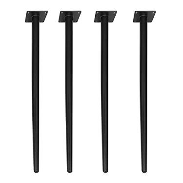 Imagem de TRGCJGH Mesa de sofá pernas de cama pernas de móveis pernas de sofá pernas sobressalentes de sofá perfeito para sofá cama mesa de centro pacote de 4, C-21,6 polegadas