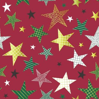 Imagem de Yullpaper Papel de parede vermelho estrela divertido papel de parede para quarto de crianças papel de parede removível vermelho para locatários papel de parede temporário amigável para apartamentos