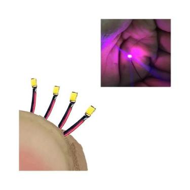 Imagem de Fio LED SMD Vermelho E Preto 40 Peças HO N OO Escala Pré-soldado Micro