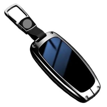 Imagem de Capa de capa para chave remota inteligente de carro de liga de zinco compatível com Jaecoo J6 J7 J8 Phev 2023 2024 2025 Chaveiro automático com proteção de chave(F-blue keychain)