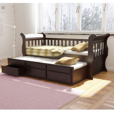 Imagem de Bicama Solteiro Mk 03 Gavetas Móveis Saraiva Tabaco