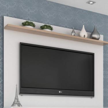Imagem de Painel Para Tv Até 50 Polegadas 1 Prateleira Benevello Quiditá Branco