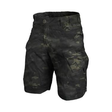 Imagem de Bermuda Tática Masculina Militar Camuflada Com Múltiplos Bolsos Resist