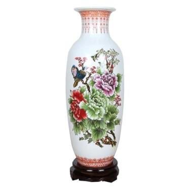 Imagem de Vaso decorativo simples de cerâmica moderna de alta qualidade para decoração de ornamentos artísticos para casa, sala de estar, quarto, mesa de escritório, decoração de casa