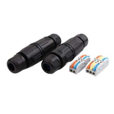 Imagem de Conector de cabo impermeável IP68 Conexão rápida 2 em 2 saídas 3 em 3 saídas 2/3 pinos conector de fio adaptador de terminal elétrico (KVF2002-3P)