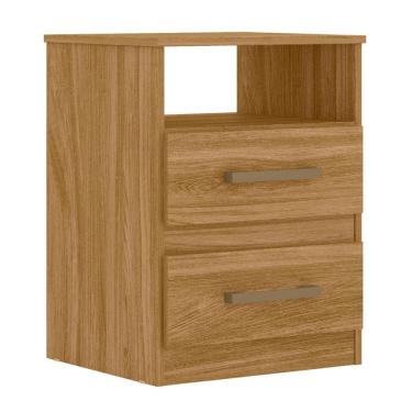 Imagem de Mesa de Cabeceira 02 Gavetas e Nicho Apolo Freijó