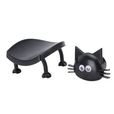 Imagem de Fockety Suporte de Papel Higiênico para Gato, Decorativo Engraçado Em pé 3D Bonito e Autônomo para Armazenamento de Rolo de Tecido Material ABS Suporte de Toalha de Papel