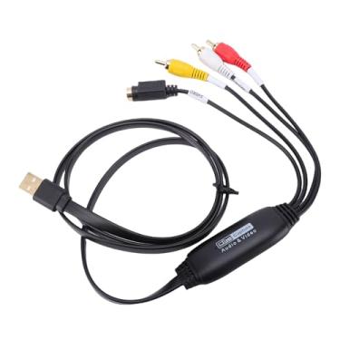 Imagem de Fabater Gravador VHS Analógico para Adaptador Digital Placa de Captura de Vídeo de Som USB 2.0 para Digitalização de Mídia Legada, Qualidade de Som e Vídeo Aprimorada, Assistir Programas de TV Em