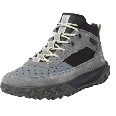 Imagem de Timberland Greenstride Motion 6 Bota masculina de cano médio com cadarço, Cinza médio/preto, 43