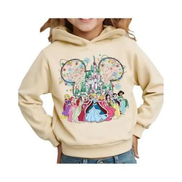 Imagem de Moletom Infantil Com Capuz E Manga Comprida Da Disney Princess Winter 