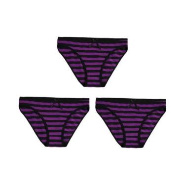 Imagem de Conjunto De Calcinhas De Renda Sexy Para Mulheres Com Estampa Listrada