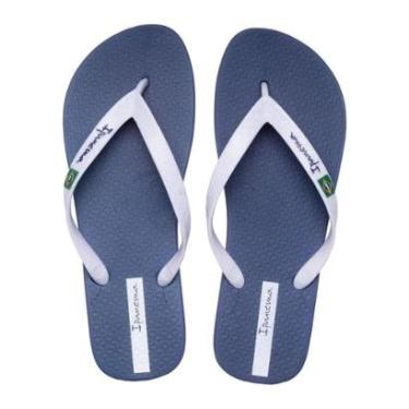 Imagem de Chinelo Masculino Grendene Ipanema Brasil Azul/branco-Masculino